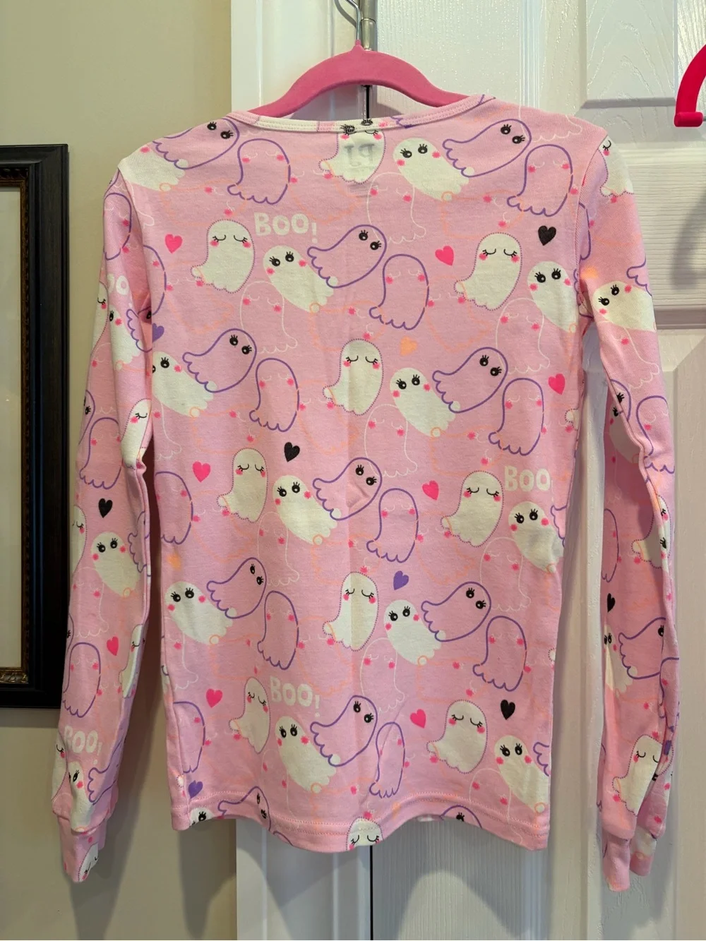The Children’s Place Glow in the Dark Pink Ghost Print Pajama Set 👻🌟